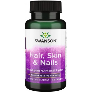 Hair, Skin & Nails (60tabl/30päeva) Swanson USA