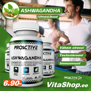 Ashwagandha (120tab/60serv) ProActive EU