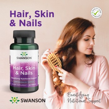 Hair, Skin & Nails (60tabl/30päeva) Swanson USA