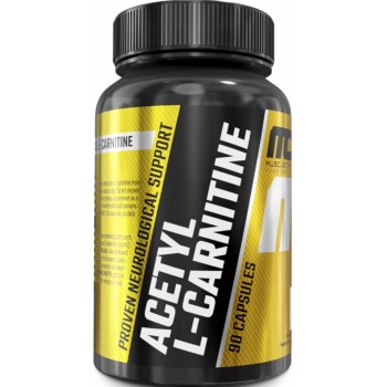 L-Karnitiin Atsetüül / Acetyl L-Carnitine  (90kaps/90serv) MuscleCare EU