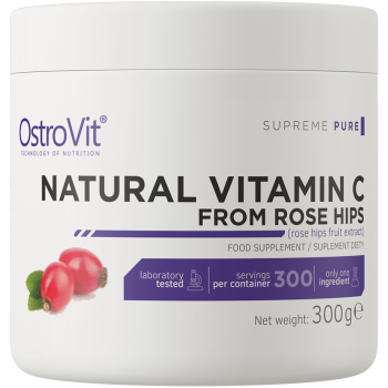 C-vitamiin Kibuvitsamarjadest naturaalne / Natural Vitamin C From Rose Hips (300g/300serv) OstroVit EU