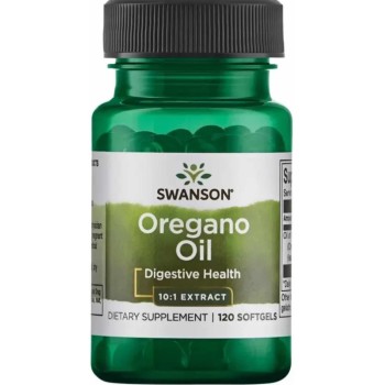 Oregano Oil 10:1 Extract 150 mg (Hingamisteedele) (120kaps/120serv) Swanson USA