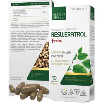 Resveratrol extract 500 mg (60kaps/2kuud) MEDICA HERBS EU