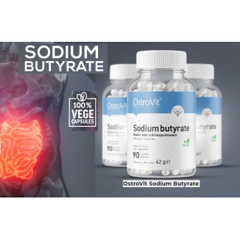 Sodium Butyrate / Naatriumbutüraat Soolestikule (90kaps/90serv) OstroVit EU