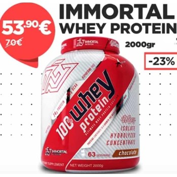 100% Whey Protein (2000g/63serv) IMMORTAL UK