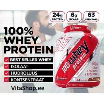 100% Whey Protein (2000g/63serv) IMMORTAL UK