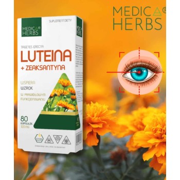 Luteiin & Zeaksantiini  Silmadele  (80kaps/80päeva) MEDICA HERBS EU